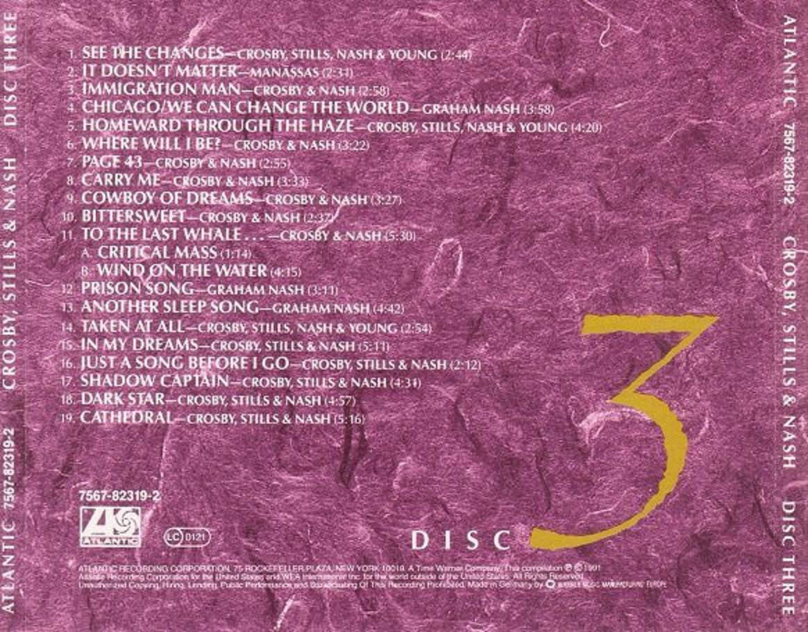 Crosby, Stills and Nash CSN [cd13 ak